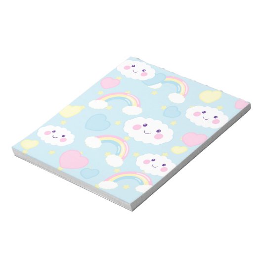 Dreamy Rainbow Cloud Notitieblok (Linkerzijde)