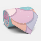 Dreamy Rainbow Fish Scale Stropdas (Opgerold)