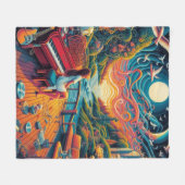 Dreamy Riverfront Harmony Fleece Deken (Voorkant (Horizontaal))