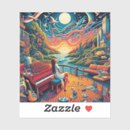 Dreamy Riverfront Harmony Sticker