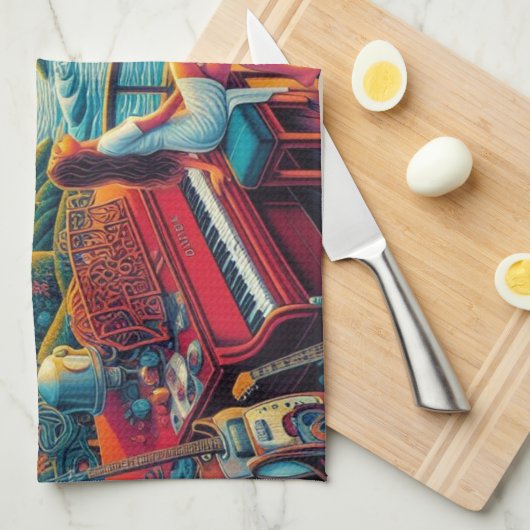 Dreamy Riverfront Harmony Theedoek (Quarter Fold)