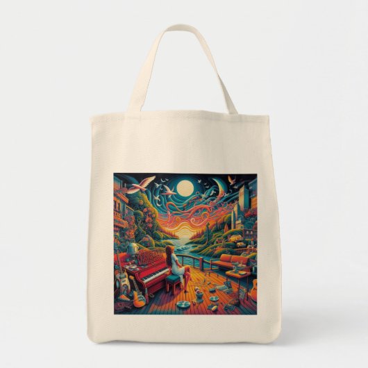 Dreamy Riverfront Harmony Tote Bag (Voorkant)
