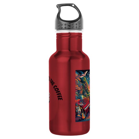 Dreamy Riverfront Harmony Waterfles (Achterkant)