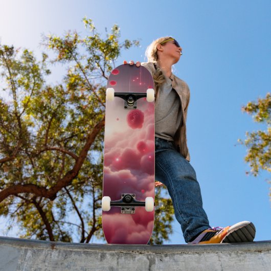 Dreamy Romantic Fantasy Roses Love Persoonlijk Skateboard (Buiten 1)