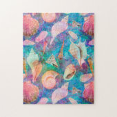 DREAMY SEASHELLS BLUE LEGPUZZEL (Verticaal)