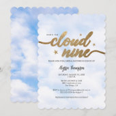 Dreamy She's on Cloud 9 Vrijgezellenfeest Clouds A Kaart (Voorkant / Achterkant)