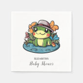 Dreamy Simple Frog Baby shower Servet (Voorkant)