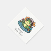 Dreamy Simple Frog Baby shower Servet (Hoek)