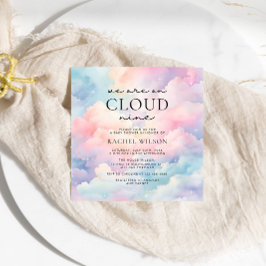 Dreamy Sky We zijn op Cloud Nine Baby shower Kaart