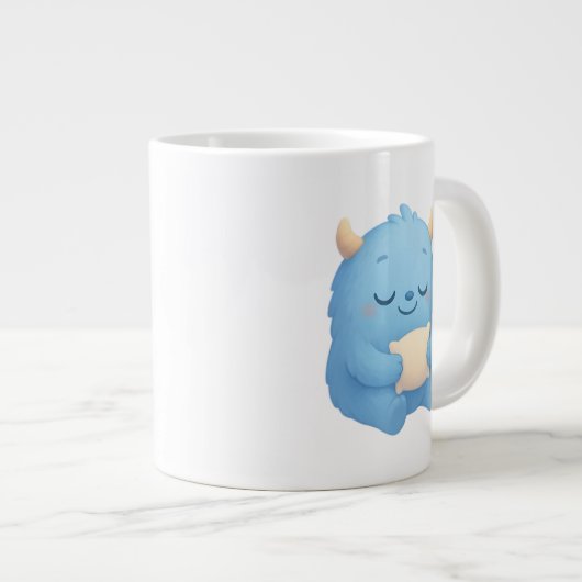 Dreamy Sleep Monster Kids Mug - Sweet Dreams Grote Koffiekop (Voorkant rechts)