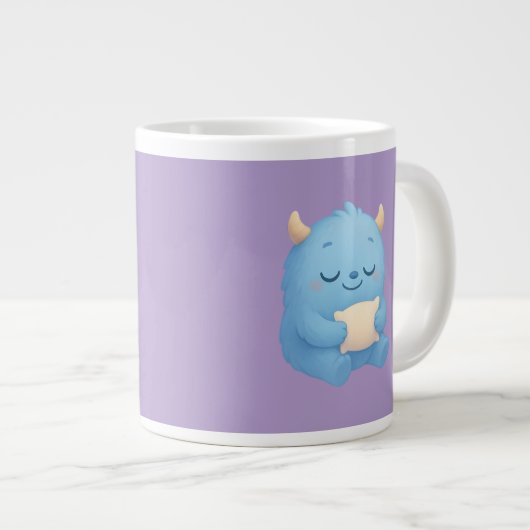 Dreamy Sleep Monster Kids Mug - Sweet Dreams Grote Koffiekop (Voorkant rechts)