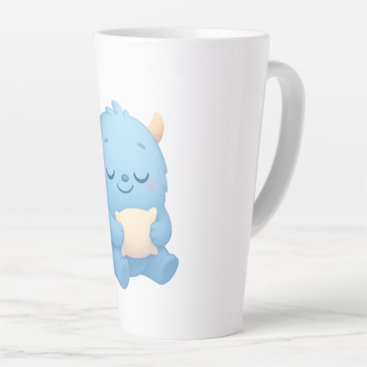 Dreamy Sleep Monster Kids Mug - Sweet Dreams Latte Mok (Rechterhoek)