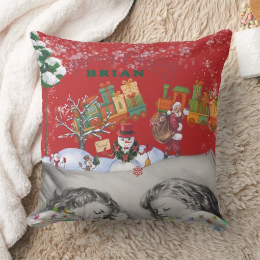 Dreamy Sleepy Children Toys Vintage  Kussen (Deken)