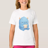 Dreamy Sleepy Monster Kids Hoodie — Soft Cloud T-shirt (Voorkant)