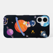 ✨ Dreamy Space Adventure – iPhone 16 Cover Design iPhone 16 Hoesje (Achterkant horizontaal)