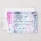 Dreamy Spring Bridal Shower Flat Thank You Card Bedankkaart (Voorkant)
