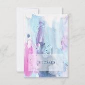 Dreamy Spring Bridal Shower Folded Food Label Card Bedankkaart (Voorkant)