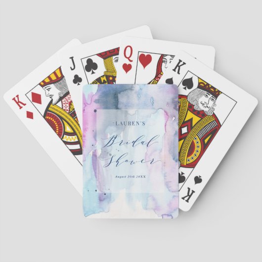 Dreamy Spring Bridal Shower Games Playing Cards Pokerkaarten (Achterkant)