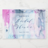 Dreamy Spring Bridal Shower Mini Wine Labels Sparkling Wijnetiket (Enkel label)