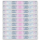 Dreamy Spring Bridal Shower Straw Flag Stickers (Voorkant)