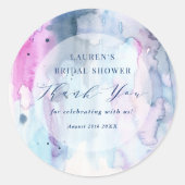 Dreamy Spring Bridal Shower Thank you Stickers (Voorkant)