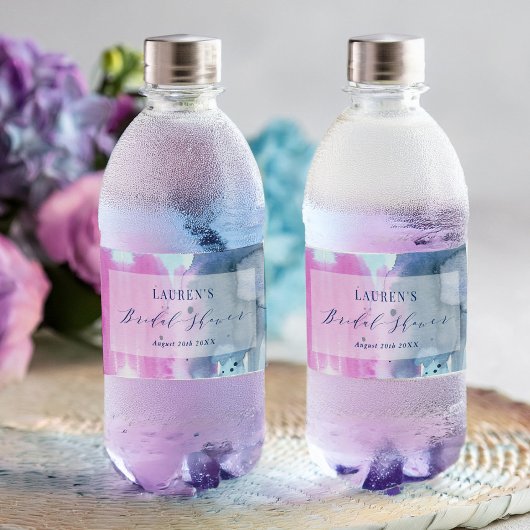 Dreamy Spring Bridal Shower Water Bottle Labels Waterfles Etiket