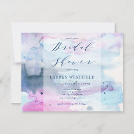Dreamy Spring Lavender Bridal Shower Invitation Kaart
