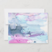 Dreamy Spring Lavender Bridal Shower Invitation Kaart (Achterkant)