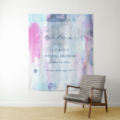 Dreamy Spring Welcome Cloth Tapestry Backdrop Sign Wandkleed (In situ)