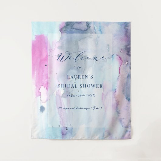 Dreamy Spring Welcome Cloth Tapestry Backdrop Sign Wandkleed (Voorkant)