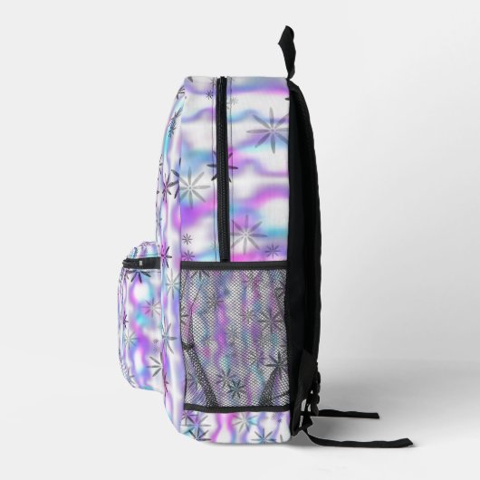 Dreamy Starburst Waves Pattern Bedrukte Rugzak (Rechts)