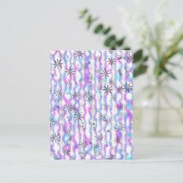 Dreamy Starburst Waves Pattern Briefkaart