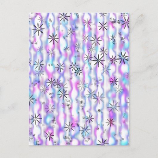 Dreamy Starburst Waves Pattern Briefkaart (Voorkant)