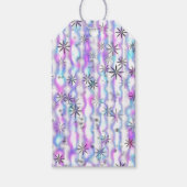 Dreamy Starburst Waves Pattern Cadeaulabel (Voorkant)