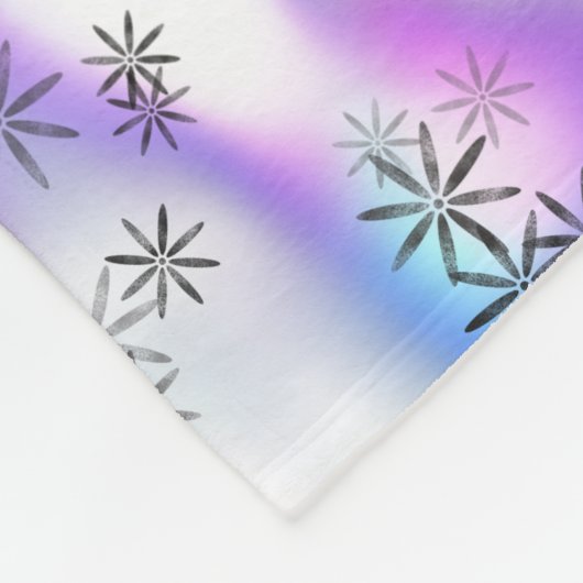 Dreamy Starburst Waves Pattern Fleece Deken (Hoek)