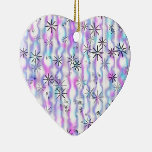 Dreamy Starburst Waves Pattern Keramisch Ornament (Rechts)