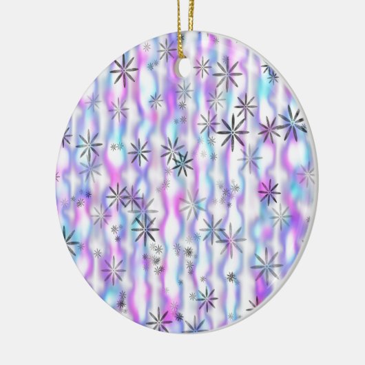 Dreamy Starburst Waves Pattern Keramisch Ornament (Links)