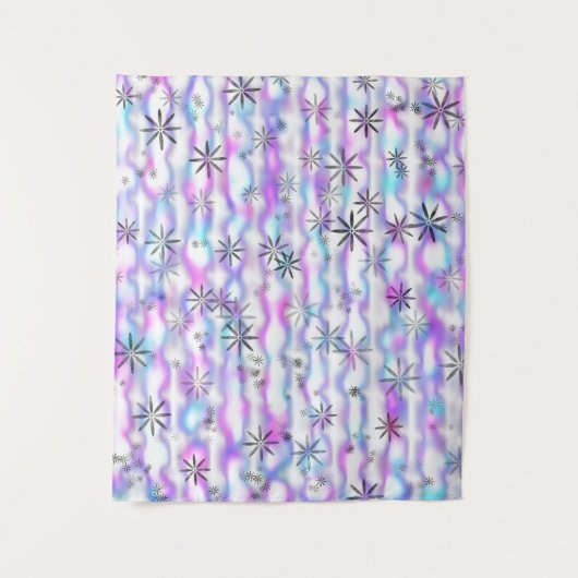 Dreamy Starburst Waves Pattern Wandkleed (Voorkant)