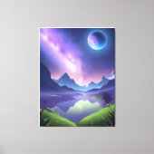 Dreamy Starry Night Canvas Afdruk (Voorkant)