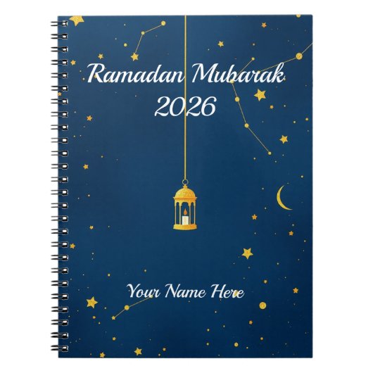 Dreamy Starry Night Islamic Notitieboek (Voorkant)