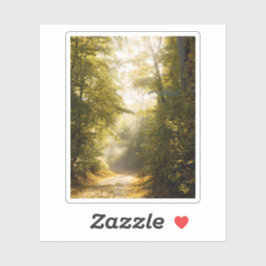 Dreamy sunlit park, nature aesthetic art photo sticker