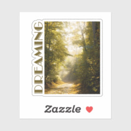 Dreamy sunlit park, nature aesthtetic photo sticker
