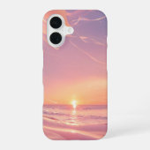Dreamy Sunset Beach & Stardust Phone Case iPhone 16 Hoesje (Achterkant)