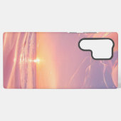Dreamy Sunset Beach & Stardust Phone Case Samsung Galaxy Hoesje (Achterkant horizontaal)