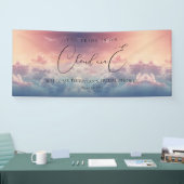 Dreamy Sunset Cloud Nine Vrijgezellenfeest Welkom Spandoek (Beurs)