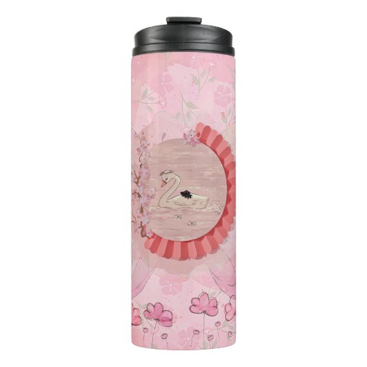 Dreamy Swan Thermal Tumbler Thermosbeker (Voorkant)