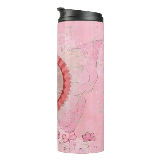Dreamy Swan Thermal Tumbler Thermosbeker (Geroteerd rechts)