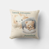 Dreamy Teddy Bear Sky Design Kussen (Voorkant)
