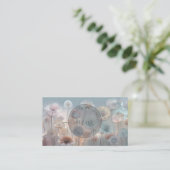 Dreamy Transparent Flowers Logo Visitekaartje (Staand voorkant)
