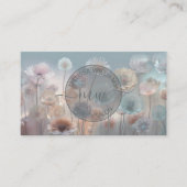 Dreamy Transparent Flowers Logo Visitekaartje (Voorkant)